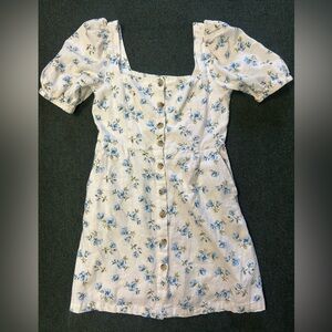 Old Navy Floral Mini Dress - Blue and White